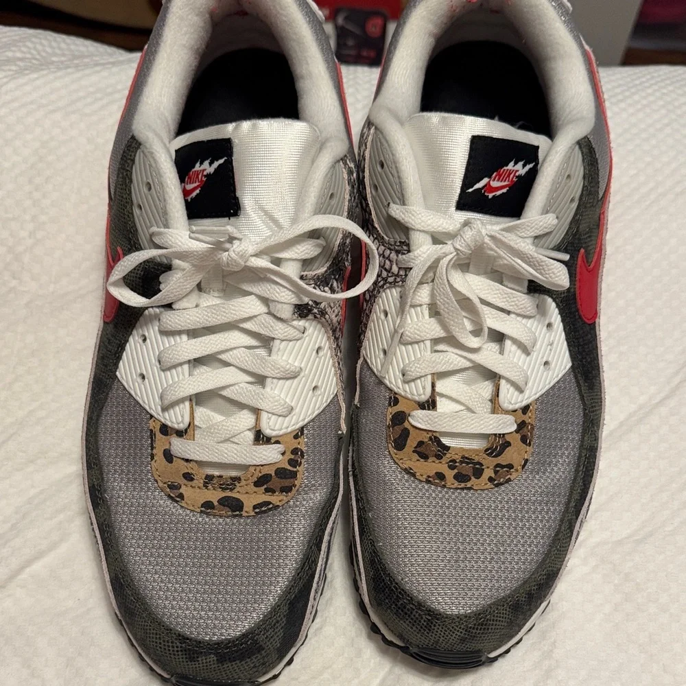 Nike Air Max 90 tunnel walk animal instinct print Red zebra - Picture 13 of 14